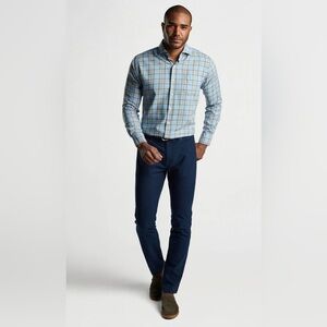 Peter Millar Mountainside Flannel Five-Pocket Pant Preppy‎ Office Classic